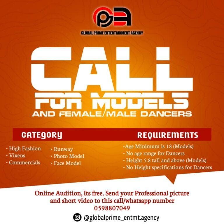 ANNOUNCEMENT !!! Are You A Model Or A Dancer_ghnation.net