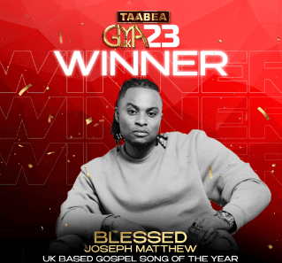 Joseph Matthew wins UK-based Gospel Song of the Year in 2023. GMA UK