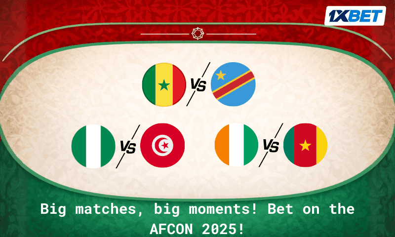 Choose your favorites in the most exciting Round 2 clashes of AFCON with 1xBet!