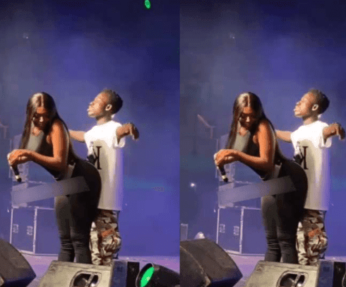 (+VIDEO) Watch how S3fa gave SHS boy her soft backside to pound while on stage.