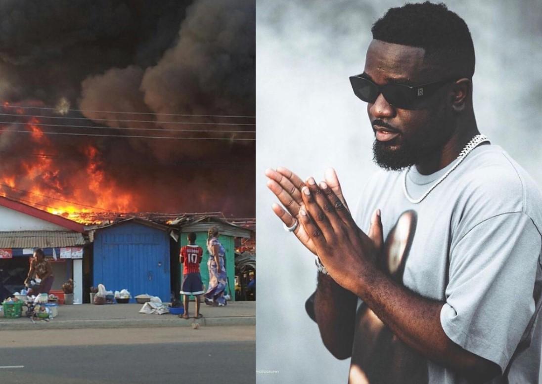Sarkodie Prays For The Families Of The Lost Souls At Bogoso As He Reacts To The Explosion.