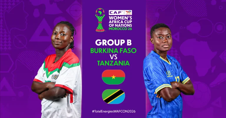 MATCH STATS: Burkina Faso faces Tanzania in TotalEnergies CAF WAFCON Group B